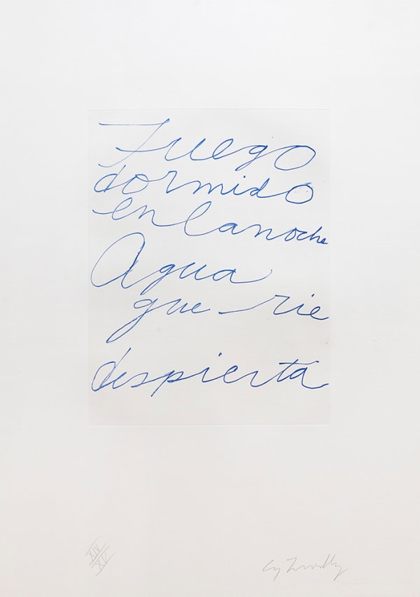 Cy Twombly Gaeta Set (For the Love of Fire and Water), 1993