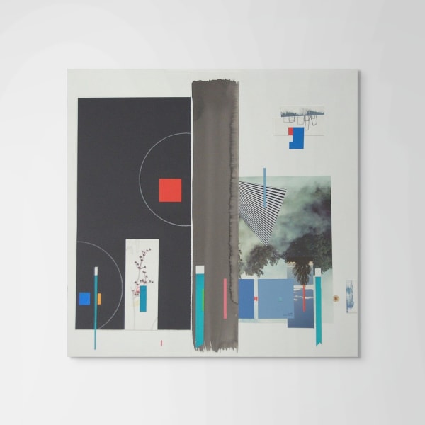 Julian Jackson, Collage with 2 Circles, 2013