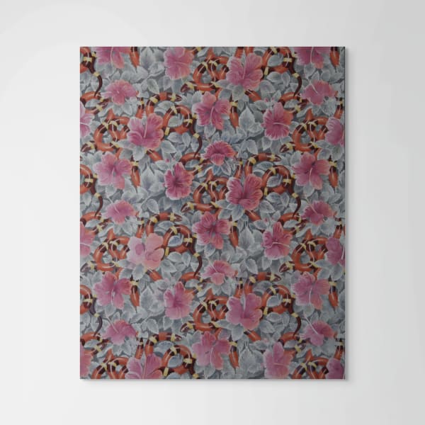 Alain Vaes, Hibiscus and coral snakes, 2011