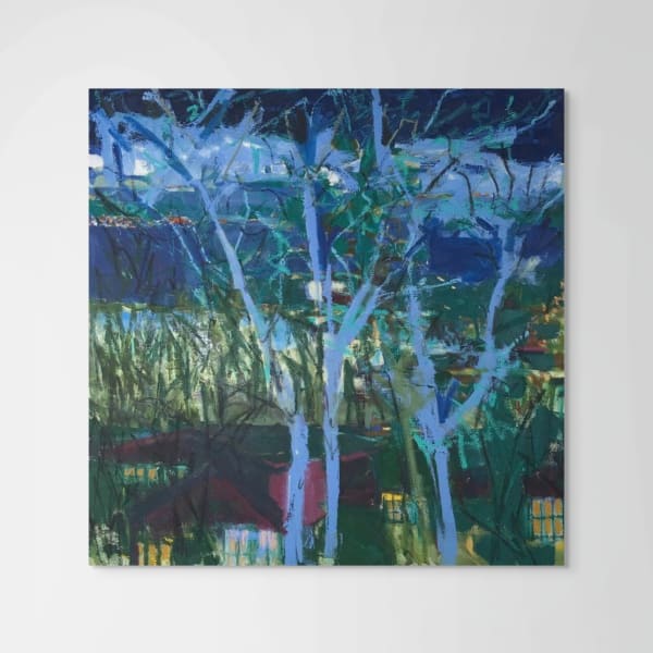 Karen Blair, Trees at Night, 2022