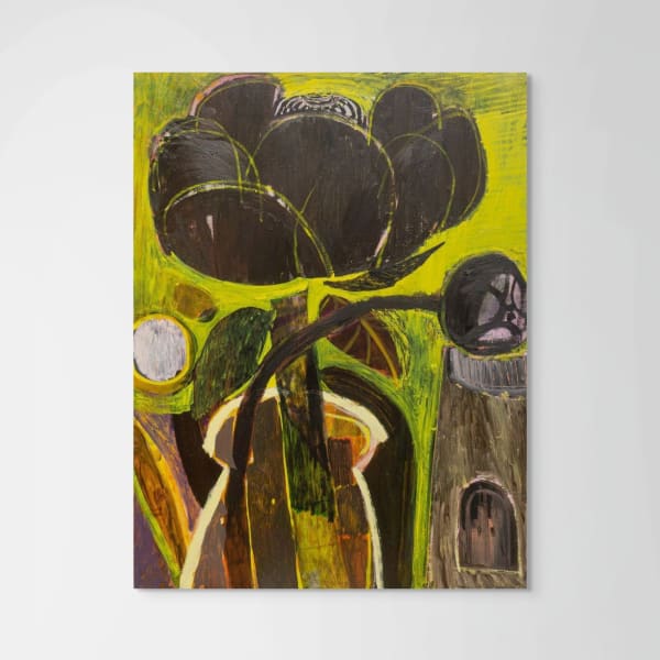 Ryan Syrell, Fever Flower (Peony on the Bookshelf), 2022