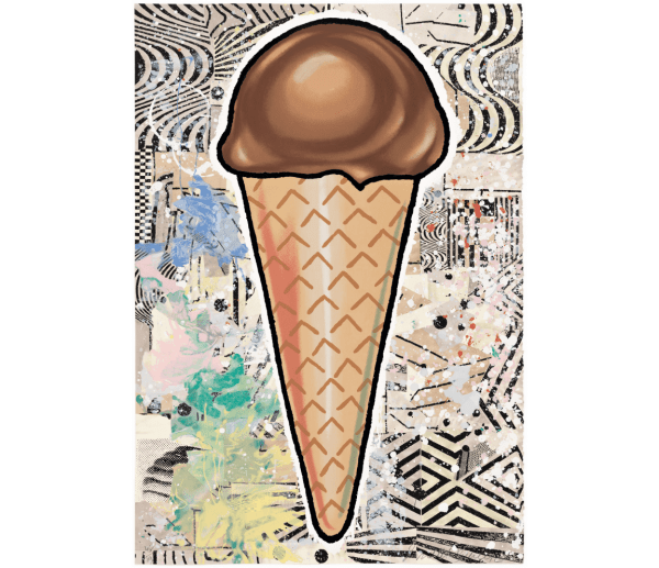 Donald Baechler Chocolate Cone, 2007