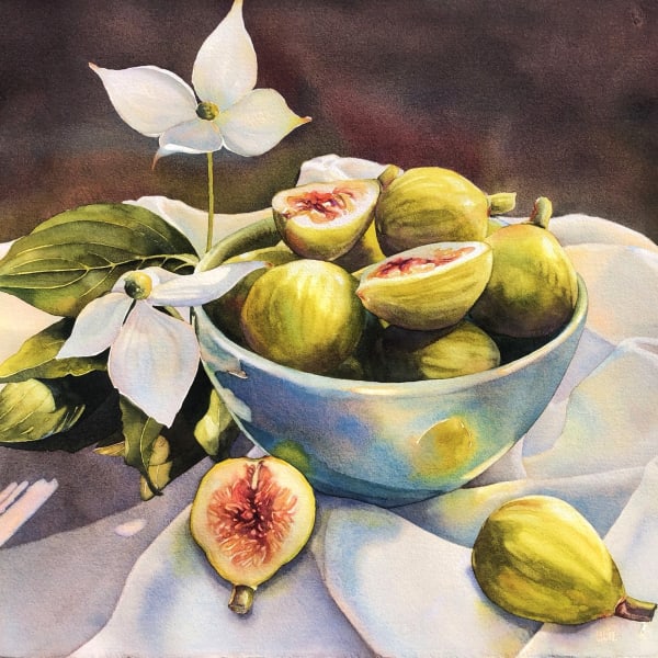 Kathrine Lemke Waste, "Fig and Flower No. 3", 2021