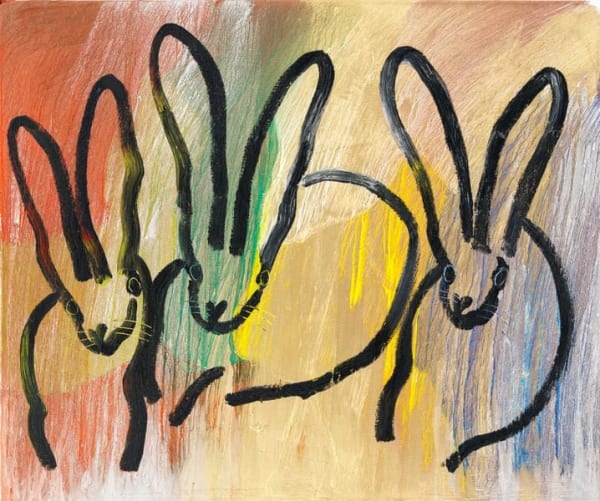 Hunt Slonem "Green Streak", 2025