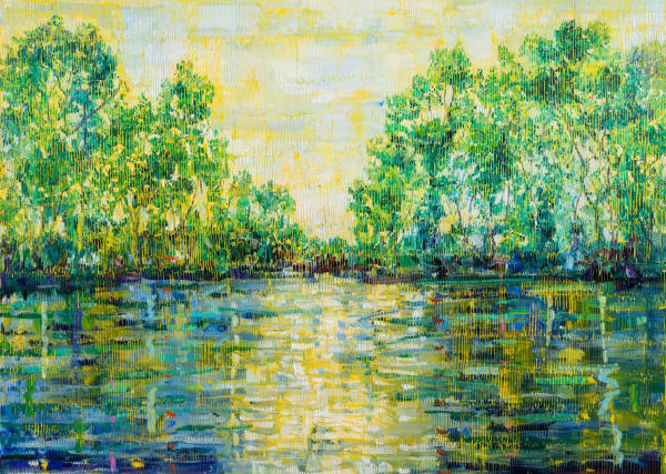 Hunt Slonem "Madewood Bayou La Fouche", 2020