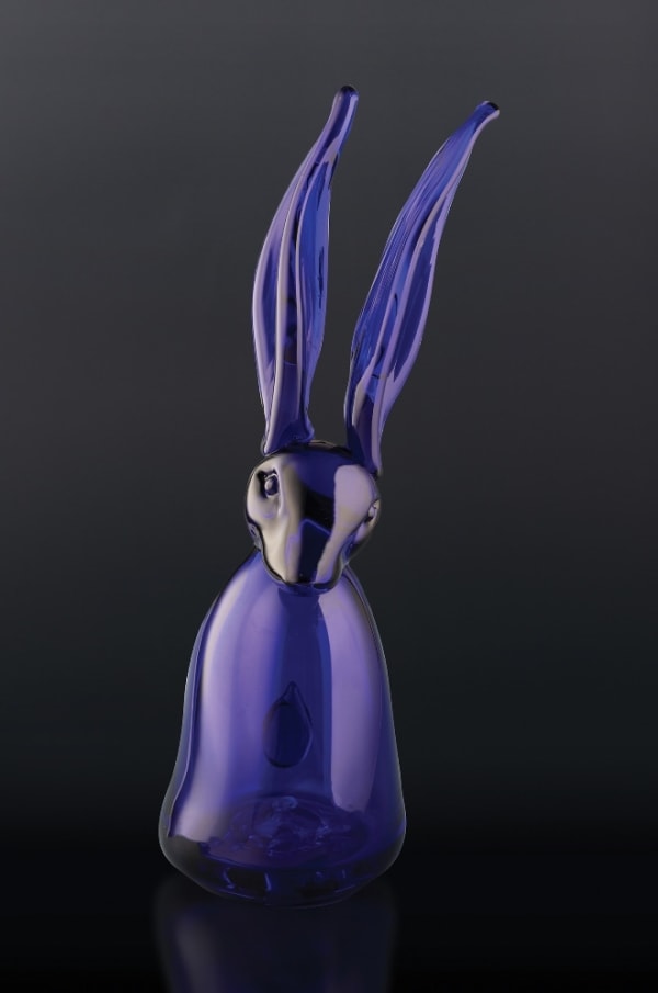 Hunt Slonem, "Ultramarine Tall Bunny", 2020