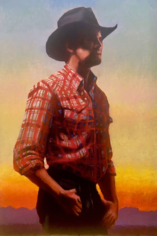 Gary Ernest Smith, "Cowboy in Plaid", 2021