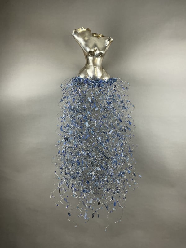 Estella Fransbergen, "Bronze Torso Silver Rubbed: Wall Mount", 2025