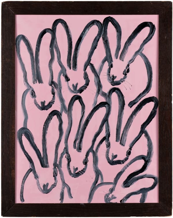 Hunt Slonem "Pink Hutch", 2025