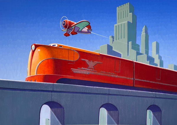 Robert LaDuke, "Streamliner", 2024
