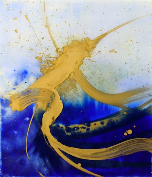 Quim Bove, "Gold Path Over Blue", 2019