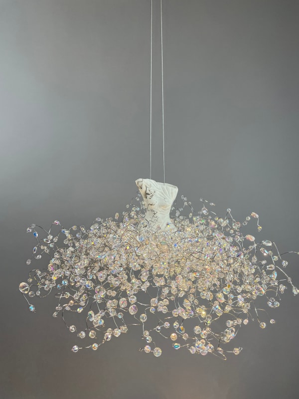 Estella Fransbergen, "Porcelain Torso, Horse Hair Finish: Suspended Collection", 2025