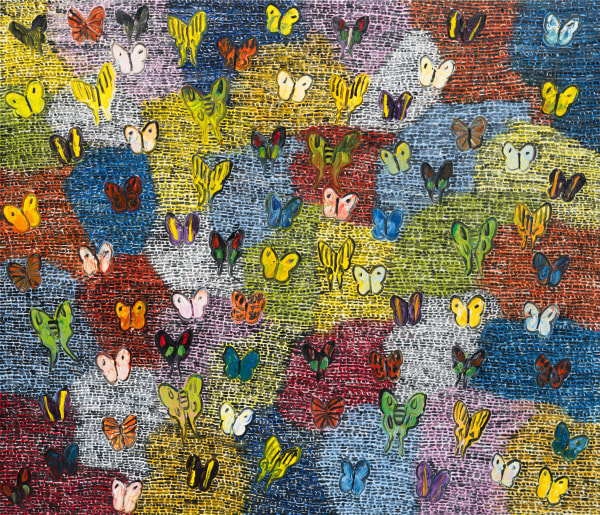 Hunt Slonem "Guardians & Luna", 2025