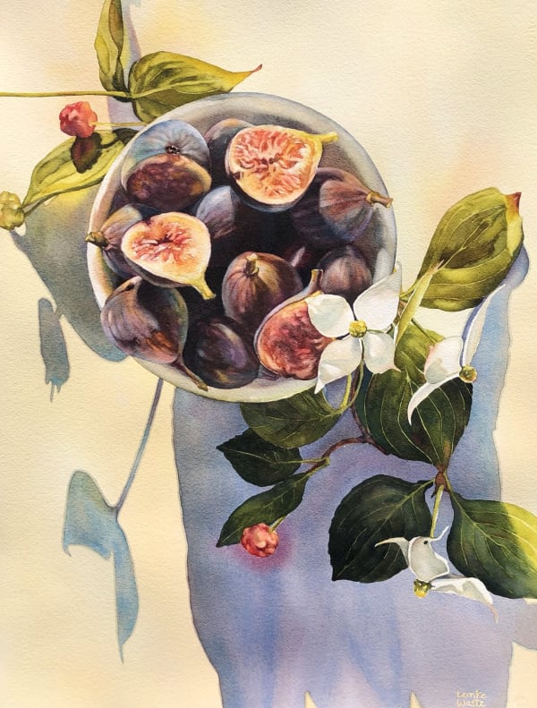 Kathrine Lemke Waste, "Fig and Flower No. 2", 2021