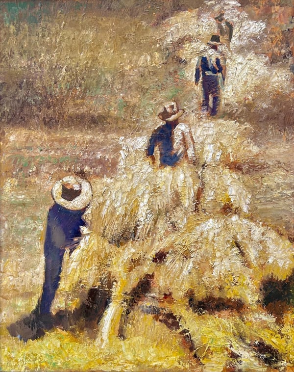 Gary Ernest Smith, "Harvesting Wheat", 1995