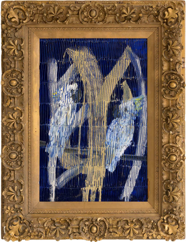 Hunt Slonem "Ganeshpuri Monsoon (with Cacatoos)", 2025