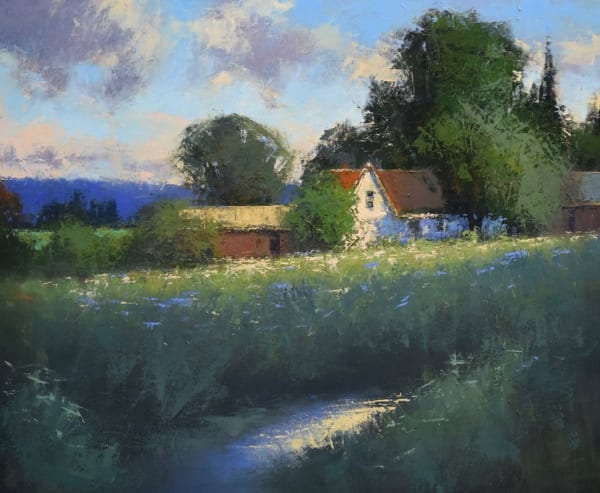 Romona Youngquist, "Farm and Creek", 2020