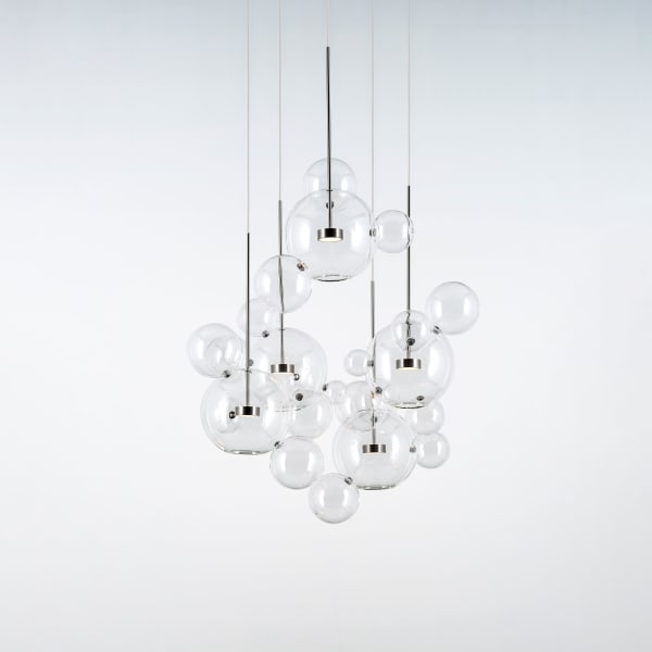 Giopato & Coombes, Bolle Circular Chandelier 24 Bubbles