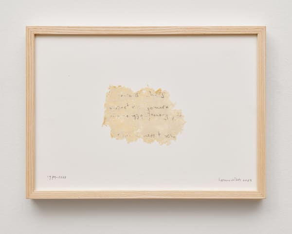 herman de vries, untitled (1979-2023), 2023