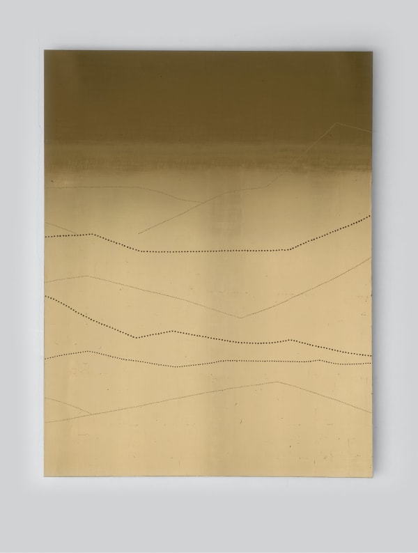 Charlotte Caspers, Landscape in gold II, 2022