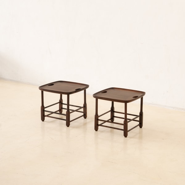 Sergio Rodrigues Magrini Stool (2 units), 1950s