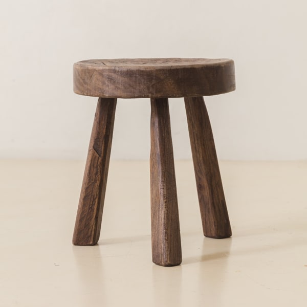 Unknown Artist Rustic Wooden Stool, n.d.