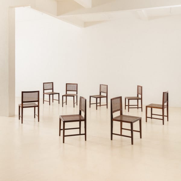 M.L. Magalhães, Cane Chairs (8 units), 1960s