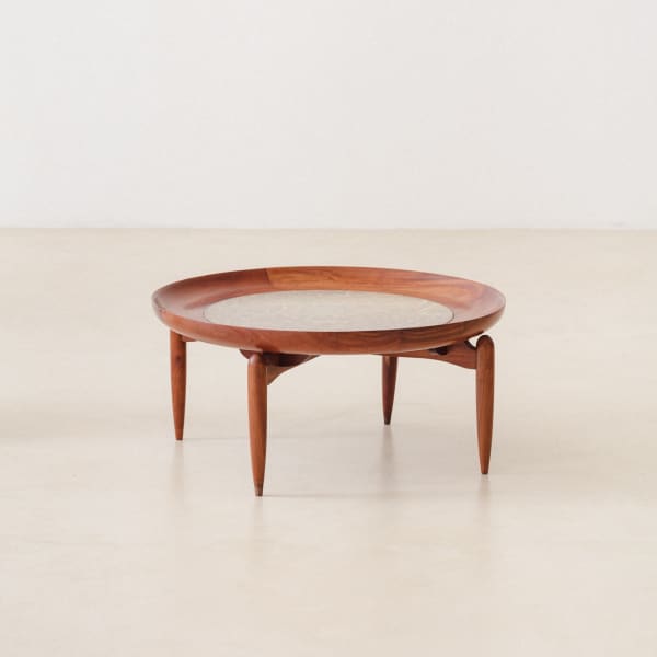Giuseppe Scapinelli, Round Coffee Table, 1960s