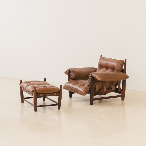 Sergio Rodrigues, Mole Armchair with Ottoman, 1957