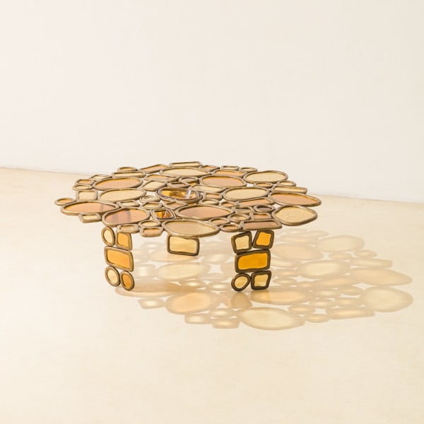 Lucas Recchia, Material Distortion Side/coffee table , 2023