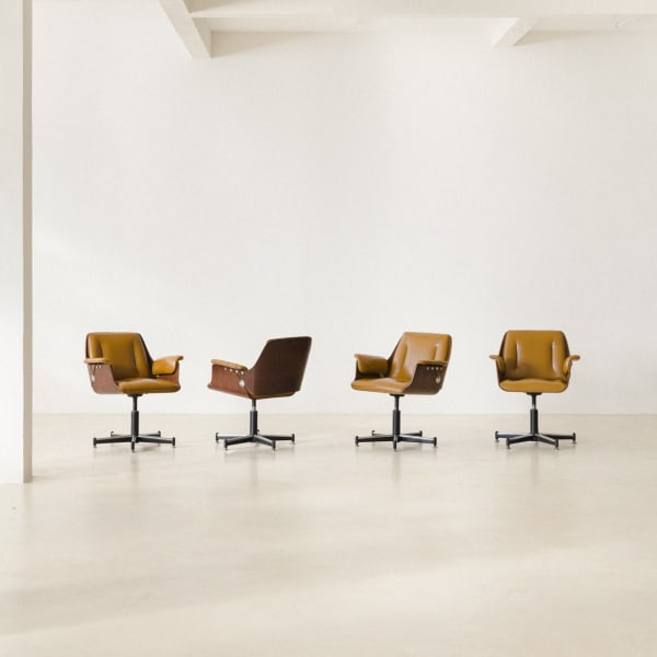 Carlo Fongaro, Dinamarquesa Chairs (2 units), 1970s
