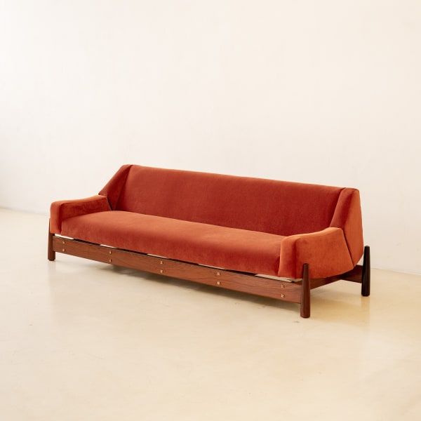 Móveis CIMO, Imbuia Sofa - B082, 1960s