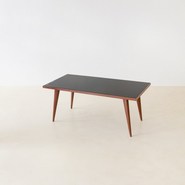 Joaquim Tenreiro, Rosewood Table with Glass top, 1950s