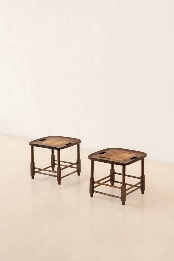 Sergio Rodrigues, Magrini Stool (2 units), 1950s
