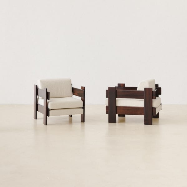 Casulo, Rosewood Armchair (Pair), 1960s