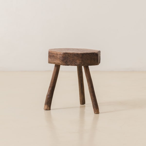 Unknown Artist Rustic Wooden Stool, n.d.