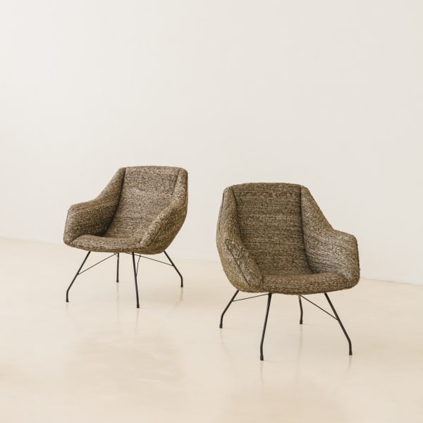 Carlo Hauner & Martin Eisler, Concha Armchairs (2 units), c. 1953