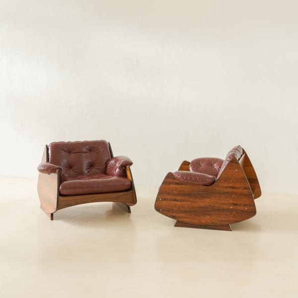 Jorge Zalszupin, Attribution - Ameba Armchair (pair), 1970s