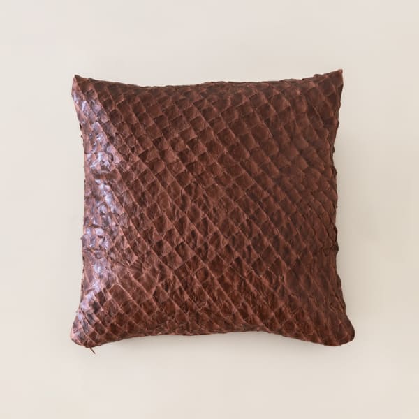 Bossa Home Collection, Pirarucu Leather Cushion , 2024