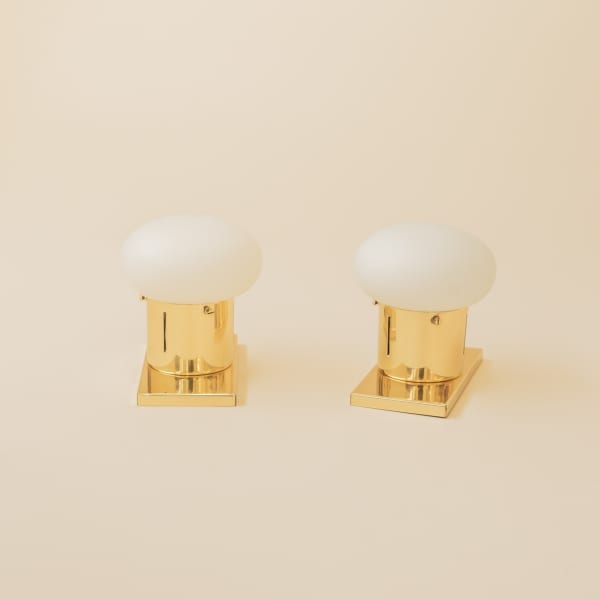 Dominici, Enrico Furio | Wall Lamp (2 units), 1970s