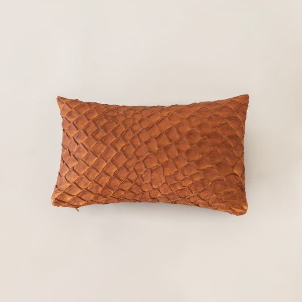 Bossa Home Collection, Pirarucu Leather Cushion , 2025
