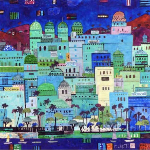 Francesco Lietti, Night Sky over the Pichola Lake, 2016