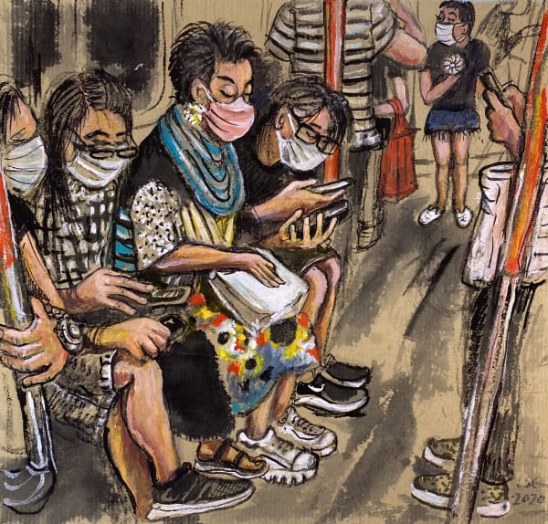 Louise Soloway Chan 陳路思, Passengers on the MTR, 2020