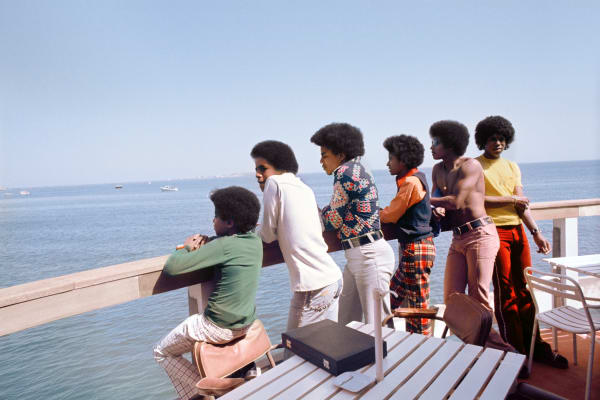 Kwame Brathwaite, Untitled (Jacksons on Boat from Goree Island), 1974 c., printed 2018