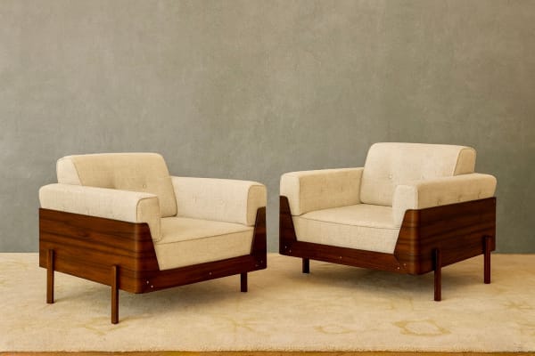 Bertomeu, Paire de Fauteuils/ Pair of Armchairs, c. 1960