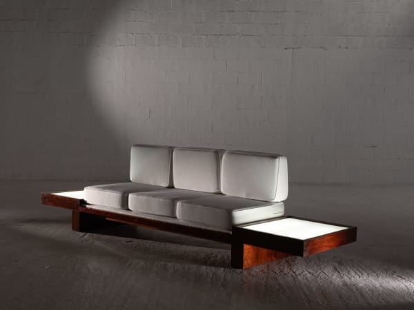 Joaquim Tenreiro, Rare Grand Canapé 3 Places / Rare Large 3-Seater Sofa, c. 1950