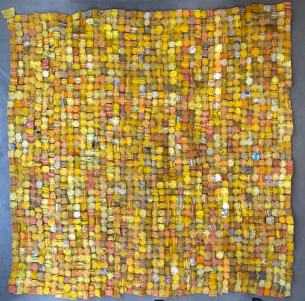Serge Attukwei Clottey, Difference, 2021, Shown at Brigade Gallery.