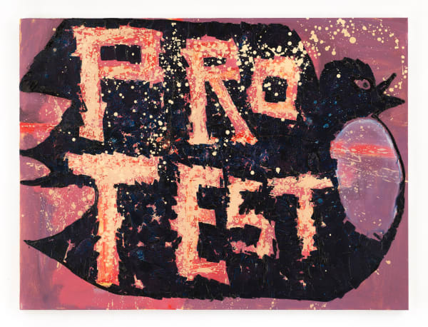 Bendix Harms, Protest Song, 2023, Shown at Brigade Gallery.