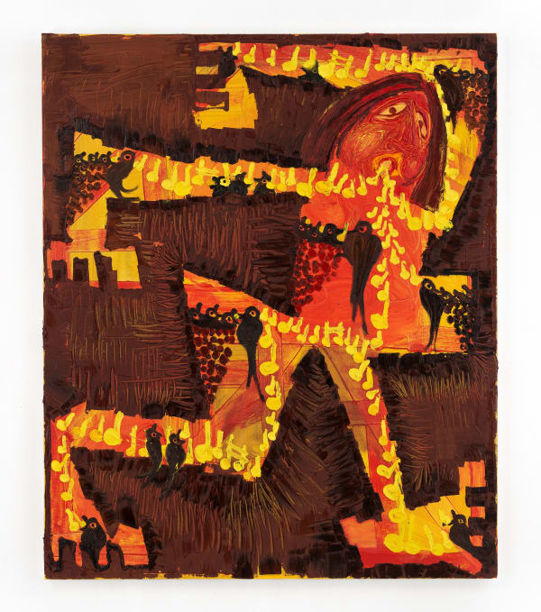 Bendix Harms, Der Flötist (Haus Innerst), 2021, Shown at Brigade Gallery.