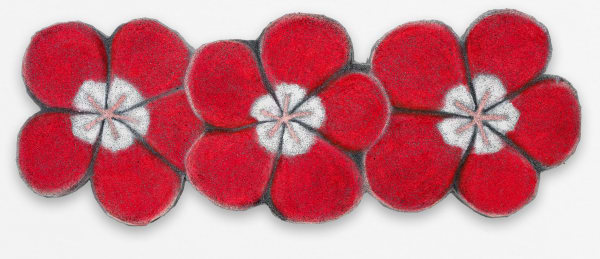Hamish Chapman, 3 Red Geraniums, 2024